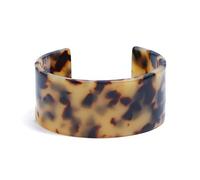 REITINGE Pulseras bonitas con diseño de leopardo, decoración de joyería para mujer, brazalete ancho marrón, tortuga para concha, pulsera abierta, As shown in the figure, Acrílico