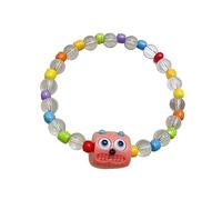 REITINGE Pulseras de cristal de pequeños monstruos, pulseras de cuentas para mujer, joyería de dopamina, pulsera única, Resina