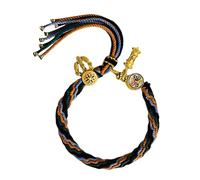 REITINGE Pulseras hechas a mano para mujer, con patrones coloridos de reencarnación y diseños únicos, Adjustable 15-23cm Details as shown, Algodón