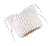 REITINGE Sombrero con patrón de gatos, gótico, elástico, para invierno, cómodo, encantador para entusiastas de la moda, para jóvenes, blanco leche, Talla única