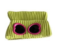 REITINGE Sombrero de orejas encantadoras para mujer, gorro de punto de felpa suave para invierno, sombreros cálidos para otoño e invierno, sombrero encantador para jóvenes, sombrero de moda para