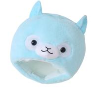 REITINGE Sombreros de esquí de felpa para mujer, sombrero de alpacas plegable, encantador sombrero para niños y niñas, equipo de esquí al aire libre, accesorio de camping, sombrero ajustable, azul