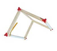 REITINGE Soporte ajustable para costura de cruces, estación de manualidades de madera de pino para escritorio, actividades de costura, alivio de cuello, hombros, soporte de costura