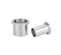 REIUAFWYGV 1 pieza de tubo de soldadura KF10 KF16 KF25 KF40 KF50 ajuste de tubo de vacío para triple abrazadera de acero inoxidable 304, longitud 20 mm, 30 mm, 40 mm, 50 mm (longitud 50 mm, KF16 OD19