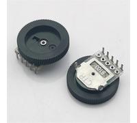 REIUAFWYGV 10PCS/Lot B103 10K Ohm 5 Pins Dial Wheel Potentiometer Stereo Volume Gear Switch Control For Radio MP3 MP4 Game Console