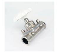 REIUAFWYGV 1PC Fit Tube OD 19mm 316 Stainless Steel Ferrule O.D 34mm Tri Clamp Diaphragm Valve