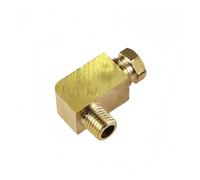 REIUAFWYGV 1PC M6x1mm Male To 6mm Brass Elbow Compression Ferrule Tube Pipe Fitting