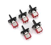 REIUAFWYGV 5 interruptores oscilantes e interruptores de paleta DPDT de retorno automático de 6 pines SH T80-R Series R8018A-P14