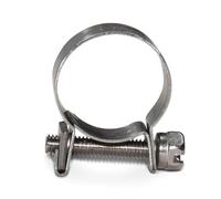 REIUAFWYGV 5Pcs/Set Stainless Steel Hose Clamp Adjustable Repair Tool Pipe Ducting Hose Clamp Strap Air Pipe Clips Electrical Fittings(14-16mm)