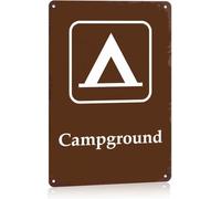 REIUAFWYGV Campfire Stories Only Beyond This Point Metal Sign 8 X 12 in | Vintage aluminum decor for nature reserve park ranger station