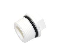 REIUAFWYGV Garden Plumbing 1/2 Inch 3/4 Inch 1 Inch External Thread End Screw End Cap Garden Irrigation Pipe Pipe PVC Hole Sealing Fitting 5Pcs (Color : External Thread 21mm)