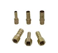 REIUAFWYGV Garden Plumbing 6/8/10mm Brass Tower Connector with 1/8" Female/Male Connector, 3 Pieces of Aquarium Water Pipe Fittings (Color : Grey)