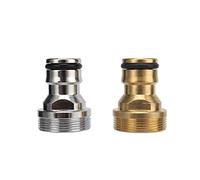REIUAFWYGV Garden Plumbing M22 / M24 Threaded Nipple Fittings Stainless Steel/Brass Nipple Fittings Quick Connection to Improve The Piping System Accessories 1 Piece (Color : Yellow)