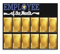 REIUAFWYGV Office Employee Of The Month Display Poster Canvas Art Print For Room Aesthetics And Wall Decor(Framed,08x12inch(20x30cm))