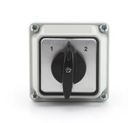 REIUAFWYGV SZW26/LW26-20 20A 3 Position 2 Pole 8 Screw Selector Changeover Rotary Cam Switch with Waterproof and Dustproof Sealed Box