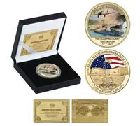 REIWAN Moneda Conmemorativa del Ataque A Pearl Harbor De La Segunda Guerra Mundial Moneda De Colección Monedas Conmemorativas Bañadas En Oro Moneda De Desafío Regalos De Recuerdo