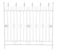 Reja de jardín mangold en metal blanco 1x124x116 cm