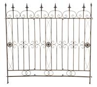 Reja de jardín mangold en metal bronce 1x124x116 cm