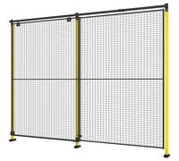 Reja de protección para máquinas X-GUARD, equipo de ampliación de puerta (sin módulo de pared para puerta, postes ni mecanismo de bloqueo) Axelent, puerta sencilla como puerta corredera