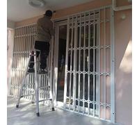 Reja Ventana Reja Retráctil Grande con Cerradura, Fácil de Montar, Puerta Corrediza de Malla para Apartamento, Topes Horizontales para Ventanas Corredizas(W70xH100cm/28x40in)