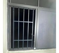 Reja Ventana Rejas de Seguridad Cuadradas Ajustables para Ventanas, Rejillas de Ventilación/protectores Antirrobo de Alta Resistencia para Ventanas, Barandillas para Balcones Interiores(140-150cm(55-5