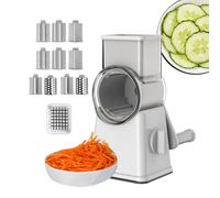 Rejas de queso - manivela de mano, cortador giratorio | Cortador manual de cilindro para queso, molienda de nueces, afeitado de patatas, tiras de zanahoria, fabricación de hashbrown