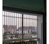 Rejas de seguridad blancas for ventanas, malla antirrobo con cerradura y llaves, for residencias estudiantiles y apartamentos(43.3x59in/110x150cm)