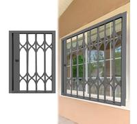 Rejas de Seguridad corredizas y Plegables para Ventanas de Exterior, Protectores metálicos para Ventanas de Casas y hoteles, cercas de Seguridad de 70 x 70 cm para Puertas de Entrada y cober