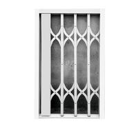 Rejas de seguridad for ventanas de alta resistencia, barandilla telescópica plegable for ventanas exteriores, ideal for oficinas, hoteles(80x120cm/31.5x47.2in)