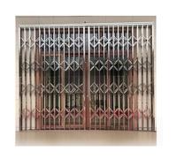 Rejas de Seguridad Plegables de Acero Inoxidable para Ventanas, 110, 115 y 120 cm de Alto. Reja antirrobo Ajustable para Seguridad del hogar, para Ventanas y Puertas (154 x 120 cm).