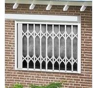 Rejas de seguridad plegables de metal for ventanas con separación de 10 cm, for evitar caídas accidentales(140x100cm/55.1x39.4in)