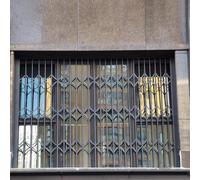 Rejas de seguridad plegables for ventanas, personalizables for ventanas plegables domésticas, alturas de 39.4, 47.2, 59 y 67 pulgadas(110x110cm/43.3x43.3in)