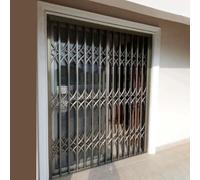 Rejas para Ventanas Exteriores Barandilla para Puerta Corredera Exterior/ Barandillas de Seguridad para Ventanas, Reja de Metal Gris Plegable para Niños Y Mascotas, Barandilla para Ventanas de Sótanos