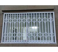 Rejas para Ventanas Exteriores Cerraduras Blancas Antirrobo para Puertas con Llave de Dos Lados. Barras de Seguridad Ajustables para Ventanas Corredizas de Vidrio Que Previenen Robos en Interiores. Pu