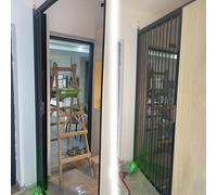 Rejas para Ventanas Exteriores Kit de Malla Extensible para Puerta Mosquitera, Barrera Plegable de 80 90 100 150 160 180 cm de Altura, Valla Seguridad Personalizable Cerradura(W60xH190cm/24x75in)