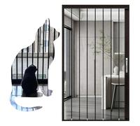 Rejas para Ventanas Exteriores Malla Mosquitera Extensible Alta Altura Puertas, Ideal Gatos Perros, Mosquitera Repuesto Ligera Cerradura, Valla Protectora Antiarañazos(W60xH190cm/24x75in)