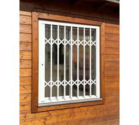 Rejas para Ventanas Exteriores Puerta Antirrobo Extensible con Cerradura, Barandilla de Puertas Correderas Plegables para Zonas de Alta Criminalidad, Valla de Ventana Retráctil(W80xH190cm/31x75in)