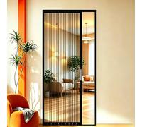 Rejas para Ventanas Exteriores Puerta Plegable Alta Cerradura Ventilación, Kit Herrajes Malla Puerta Mosquitera Aleación, Valla Protectora Antioxidante Personalizada(W60xH190cm/24x75in)