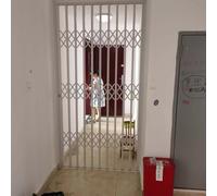 Rejas para Ventanas Exteriores Rejas de Seguridad Blancas Ajustables para Ventanas Interiores, Antirrobo. Puerta Antirrobo Plegable Grande para Sótanos de Apartamentos. 100, 120, 140, 160 y 180 Cm(180