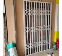 Rejas para Ventanas Exteriores Rejas Retráctiles Antirrobo para Puertas Correderas/Ventanas Interiores, Barandilla de Balcón Ajustable con Cerradura y Llave, Previene Caídas Accidentales.(100cmx100cm