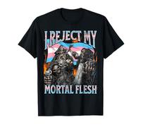 Reject My Mortal Flesh, divertido pirata de esqueleto trans duro Camiseta