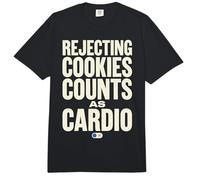 Rejecting Cookies Counts As Cardio Cookie Consent Funny Comfort Colors Adult Heavyweight T-Shirt
