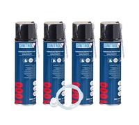 REJEL DINITROL 1000 - Cera de cavidad transparente 4 x 500 ml + boquilla de extensión de 600 mm
