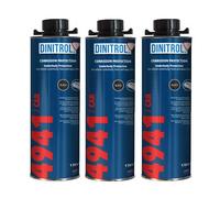 REJEL DINITROL 4941 - Cera para debajo del cuerpo (3 botes de 1 litro, tapa de rosca estilo Schutz), color negro