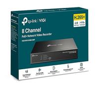 Grabador de Vídeo en Red TP-Link VIGI NVR1008H-8MP 8 canales PoE+ 4K 10TB Negro