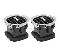 Rejilla Aire Acondicionado Coche Para Opel Para ADAM Para CORSA D MK3 Para Vauxhall 13417363 2201099 13365420 Rejilla Salida La Cubierta Ventilación Aire Acondicionado(2Pcs Full Chrome)