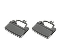 Rejilla Aire Acondicionado Rejilla Ventilación Aire Acondicionado Tablero Central Clips Pestaña Paletas Para Benz W164 M ML GL Class ML300 ML450 2005-2012(Gray Slider2pcs)