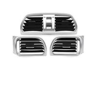 Rejilla aire frontal repuesto Para 911 Carrera Targa GT2 GT3 997 2004-2012 Aire Acondicionado Central Izquierdo Y Recho Rejilla Ventilación CA Embellecedor(Gray-Middle)