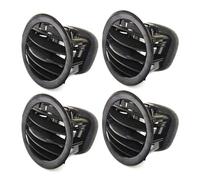 Rejilla aire frontal repuesto Para Opel ADAM Para CORSA D MK3 Para Vauxhall Outlet Grille 2201099 13417363 Cromo/Negro A/C Cubierta Ventilación Aire Se Adapta(4PCS Black)