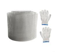 Rejilla Aluminio Canaleta 15cm x 6m Anti para hojas Rejilla Aluminio(12.7cm x 6m)